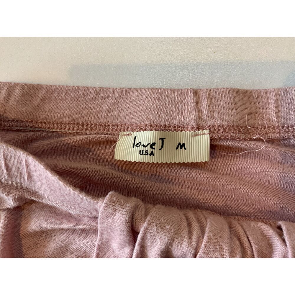 Love J Pink Elastic Waistband Solid Color Harem Skirt Size Med - Picture 10 of 12